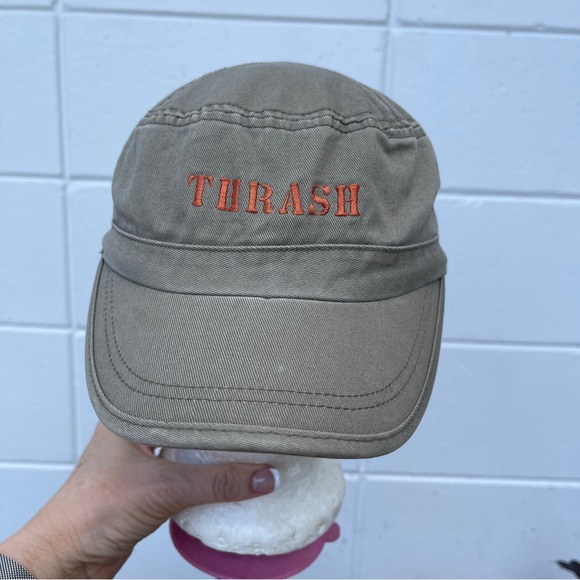 THRASH cadet military cap hat 45 m*a*s*h vibe VGUC green - Picture 2 of 9